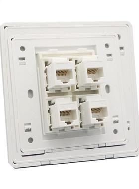 86mm Wall Socket Plate RJ45 1/2/4 /LAN Port Network LAN pane