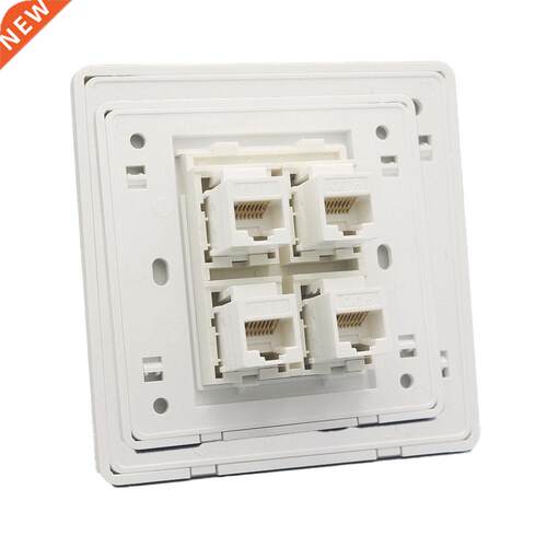 86mm Wall Socket Plate RJ45 1/2/4 /LAN Port Network LAN pane
