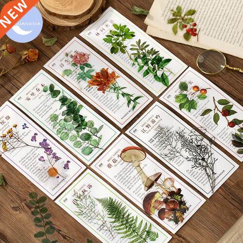YueGuangXia Botany Old Stickers Scrapbooking Diary Retro Bu