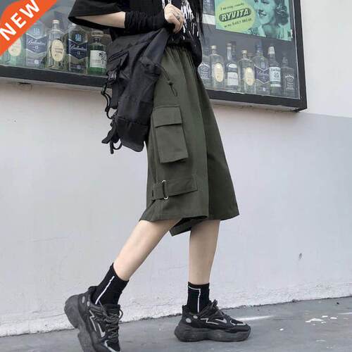 Men Women's Cargo Shorts Korean Students Loose Summer Wi