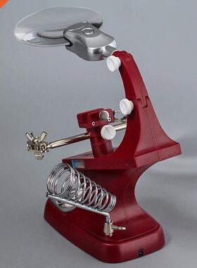 360 Rotating USB Welding Repair Magnifier Lamp Holder 3X 4.5