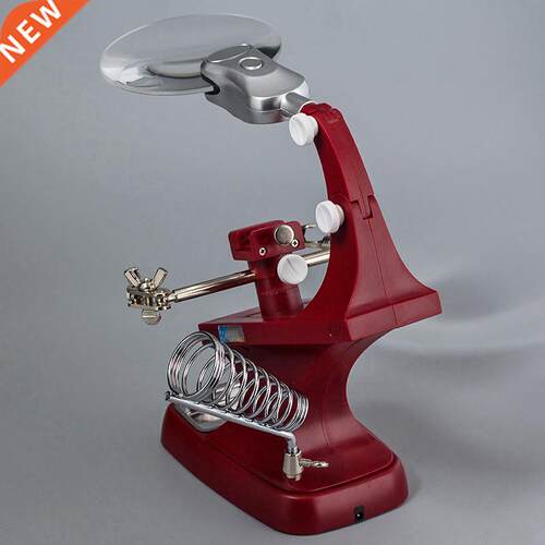 360 Rotating USB Welding Repair Magnifier Lamp Holder 3X 4.5