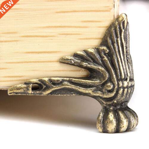 4/8pcs Antique Wood Box Feet Leg Corner Protector Triangle R