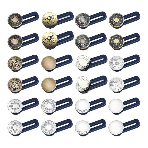 HOT SALE 24 Pcs Button Waist Extender Waistband Extender