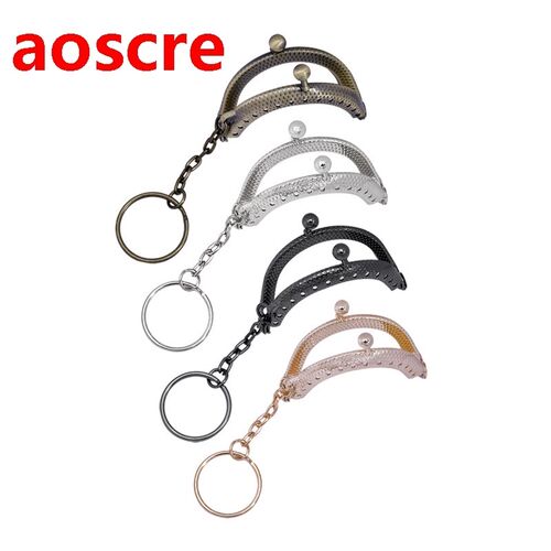 4 colors Coin Purse Bag 4-5cm Change Purse Frame with Key c