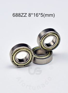 10pcs 688ZZ 8*16*5(mm) free shipping chrome steel Metal Sea