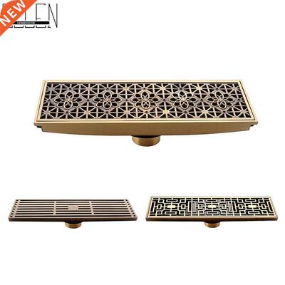Euro Style Antque Brass Bathroom Lnear Shower floor Dran