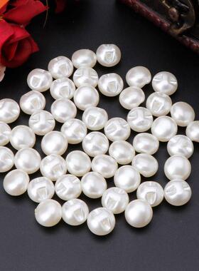 50pcs 10mm 11mm Round Sewing Pearl Buttons For Clothing Sewi