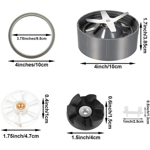 8 Pieces Blender Replacement Parts for Nutribullet 600W 900W