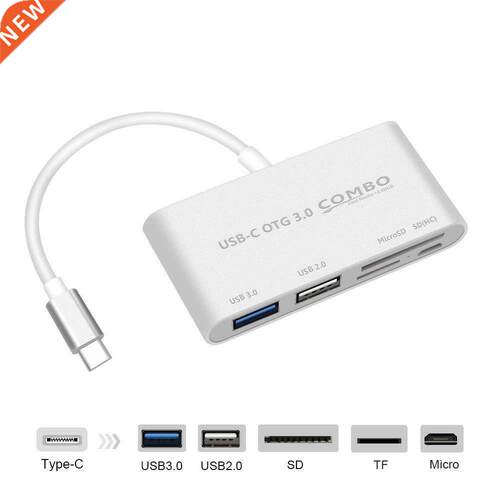 USB C to Multi SD CF Micro SD Card Reader Adapter Type C US