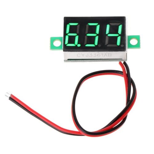 1Pcs 0.36 two-wire DC 2.50 to 32.0V LCD Digital Voltmeter Vo