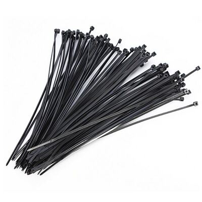 100PCS Self-locking Plastic Nylon Tie Black Cable Tie Fasten