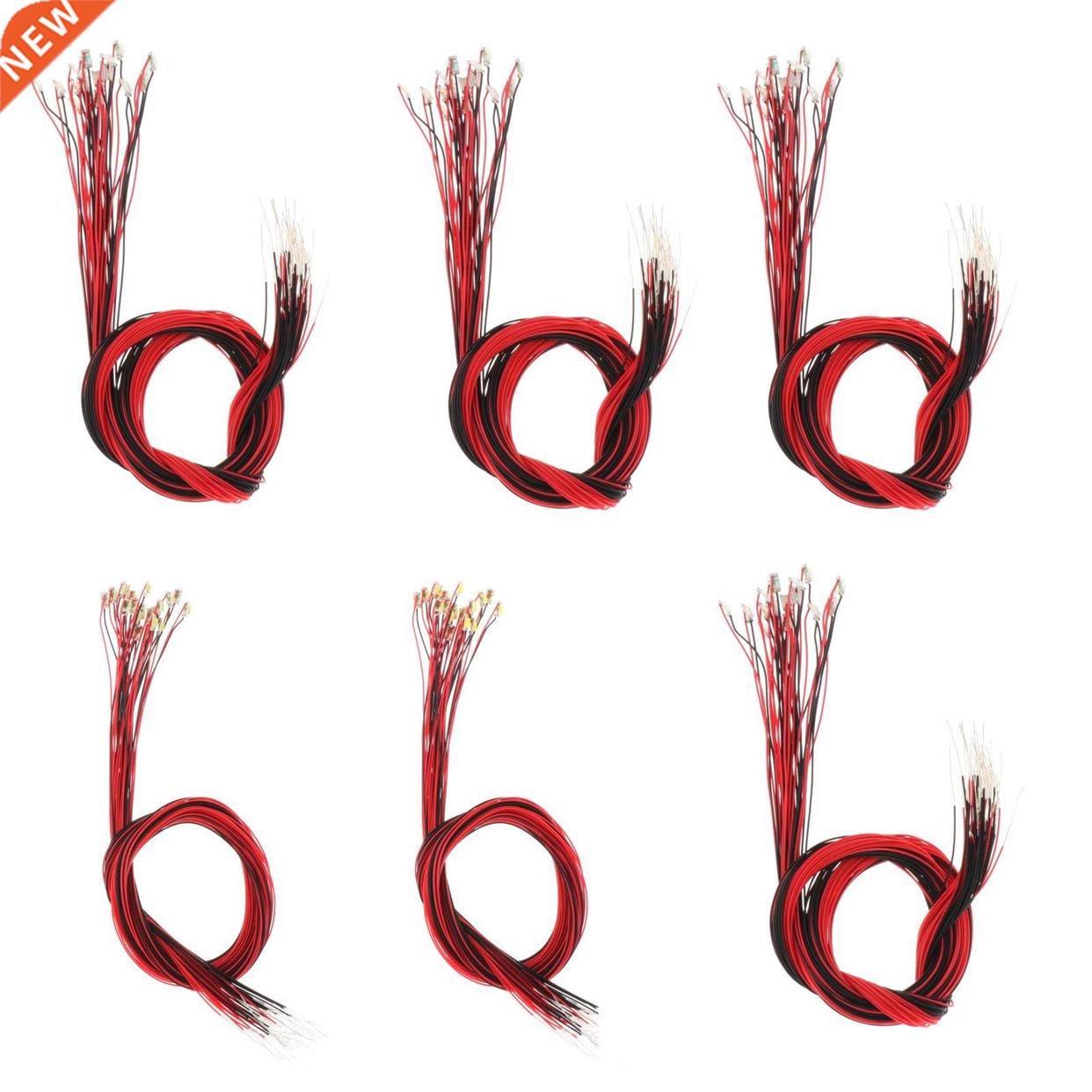 20pcs SMD Model Train Pre-soldered Micro Litz Wire Leads Lig