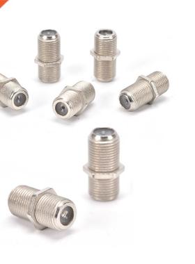 10pcs F Type Coupler Adapter Connector Female F/F Jack RG6 C