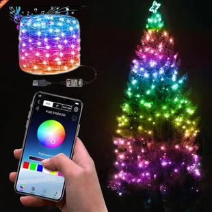 USB Christmas e Led String Lights with Phone Smart Bluetooth