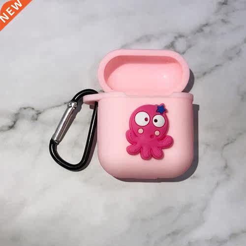 Silicone Protective Cover Wireless Cartoon Pattern Portable