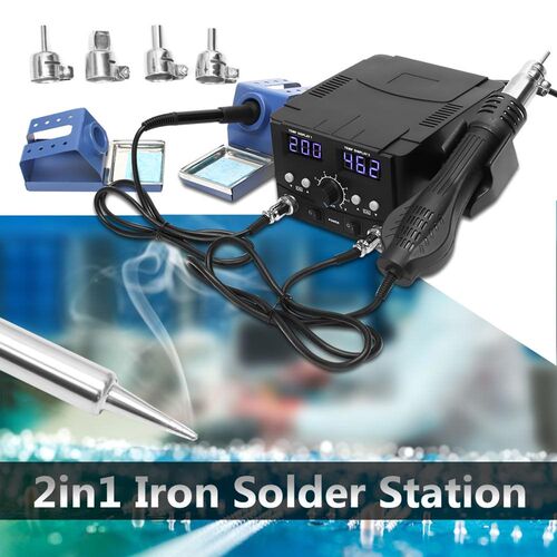 750W 110V LCD Rework Soldering Station 8582D Electric Hot Ai
