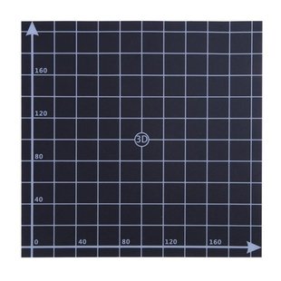 3D Printer Heat Hot Bed Sticker Coordinate Printed 220x220mm