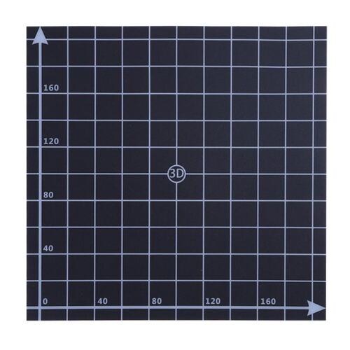 3D Printer Heat Hot Bed Sticker Coordinate Printed 220x220mm