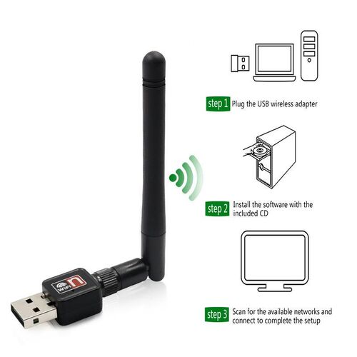 Mini Network Card USB WiFi Adapter 150mbps 2dBi Wi-Fi adapte