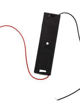 2 Pcs 3.7V 1 x 18650 Holder Case Box Black with Leads