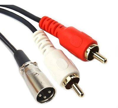 M RCA Line Red and White Head 2rca Revolution To Public Aud