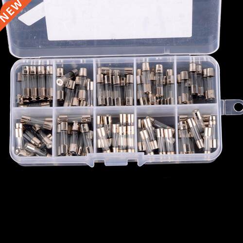 100pcs Electric Glass Tube Fuse 0.2-15A Quick Fast Blow Fuse