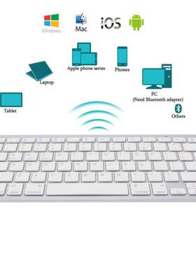 Ultra-Slim General Bluetooth Wireless Keyboard for PC ipad A