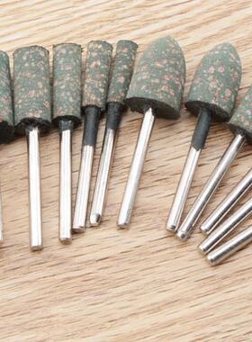 橡皮弹性海绵橡胶砂轮金属打磨镜面抛光除锈圆柱形锥形3*4 5 6 10