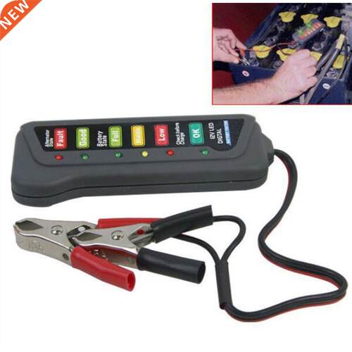 LED Battery Alternator Tester Battery Tester Battery Level M
