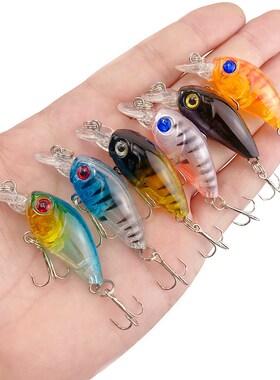 1PCS Minnow Fishing Lure 45mm 3.6g Topwater Hard Bait Wobble