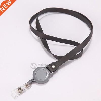 *1pc Retractable P Leather Lanyard Neck Strap Nurse Badge Ho