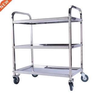 Stainless Steel Large 3 Tier Catering Hotel Restaurant Troll