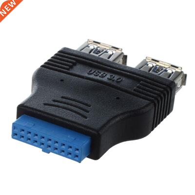 2 Ports USB .0 A Female to 20 Pin Header Female Adapter Con