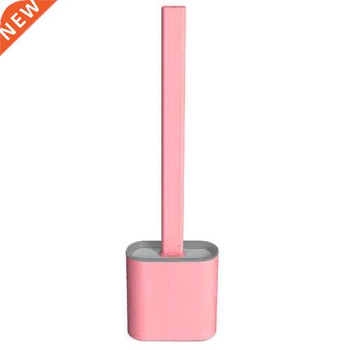 Long Handle Tolet Brush wth Dryng Holder Soft Rubber Head