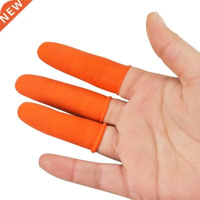 100pcs Protective Antislip Fingertips Gloves Latex Rubber Fi