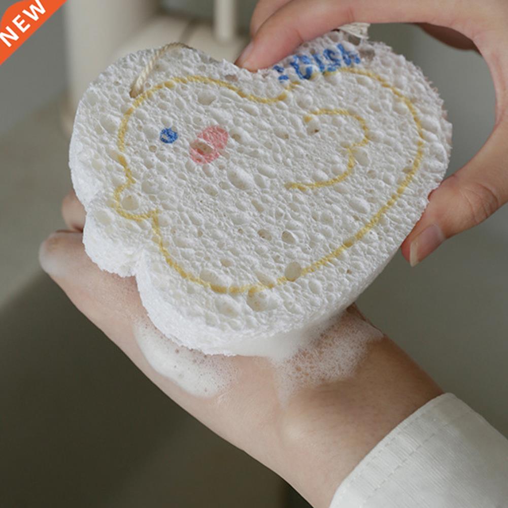 1PC Wood Pulp Sponge Cleaning Cloths Non-Stick Compressed Wo