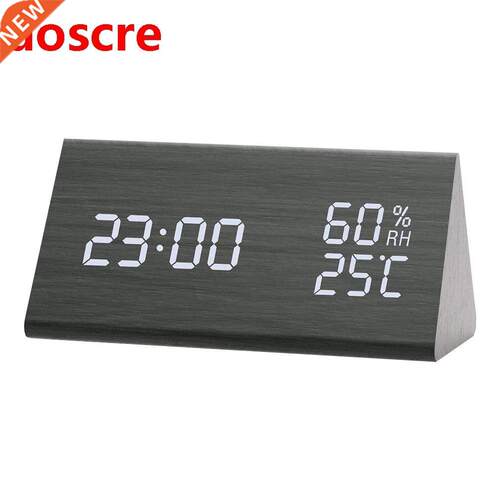 Humidity and Temperature Alarm Clock Triangle Digital Baby R