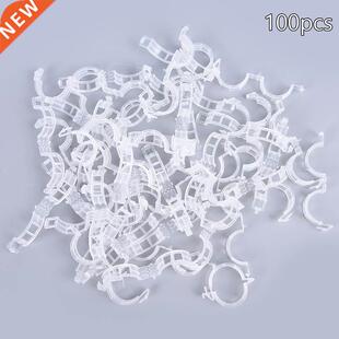 50/100pcs Plastic Plant Support Clips Clamps Garden Greenhou
