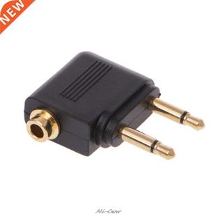 2pc Gold Nickel plated Air Plane 3.5mm Airplane Airline Head