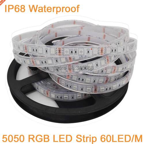 5m 12V DC IP67 IP68 Waterproof SMD 5050 LED Strip High Quali