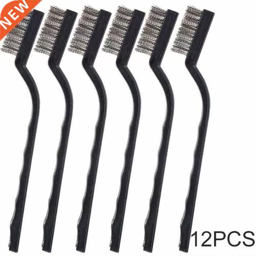 12PCS Clening Wire Brushes Mini Stainless Steel  Paint Ru