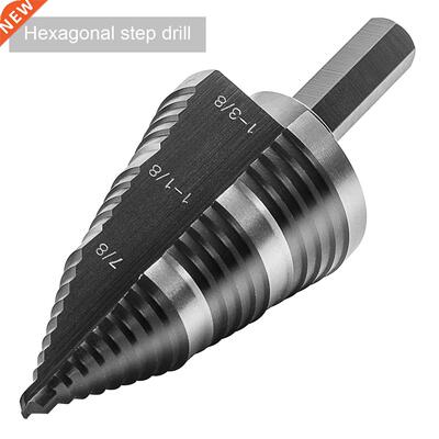 1Pcs Hex Shank Step Drill it Set HSS M2 Wood Drilling Condu