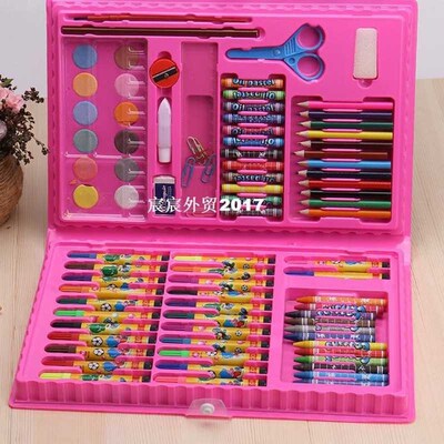 86pcs Children Color Pencil Drawing Tool Painting Set Crayon