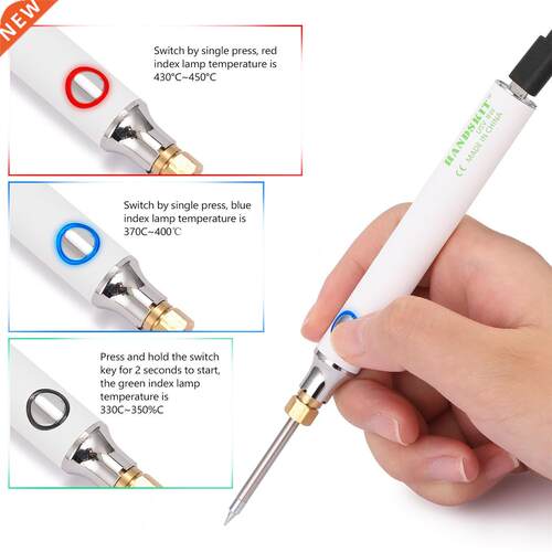 HANDSKIT USB Charging Soldering Iron 5V 8W Adjustable Temper
