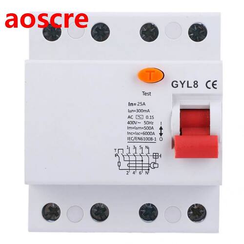 4P+N Residual Current Circuit Breaker with Leakage Protectio