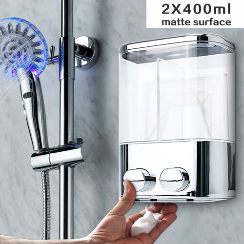 Matte/Electroplate Surface Double Wall Mount Soap Shampoo