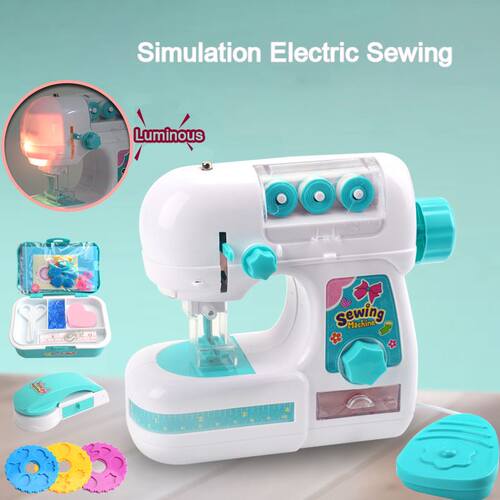 Simulation Electric Sewing Machine Mini Furniture Eduio