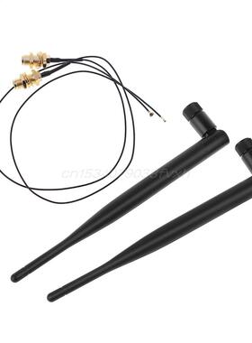 2x6Db 2.4GHz 5GHz Dual Band M.2 PEX MHF4 U.fl Extenson Ca