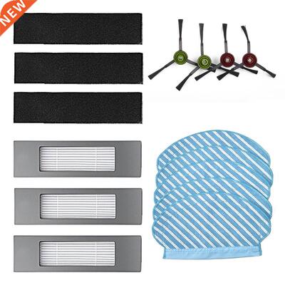 Filters Sponges Side Brushes Mop Cloths Set For Ecovcs Deeb